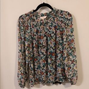 LOFT Multicolor Floral Blouse